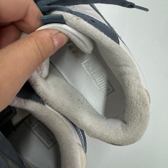 Puma Sneakers Womens 9.5 White Blue Cali Sport Frosted Hike Shoes 380948-02 - Picture 7 of 9